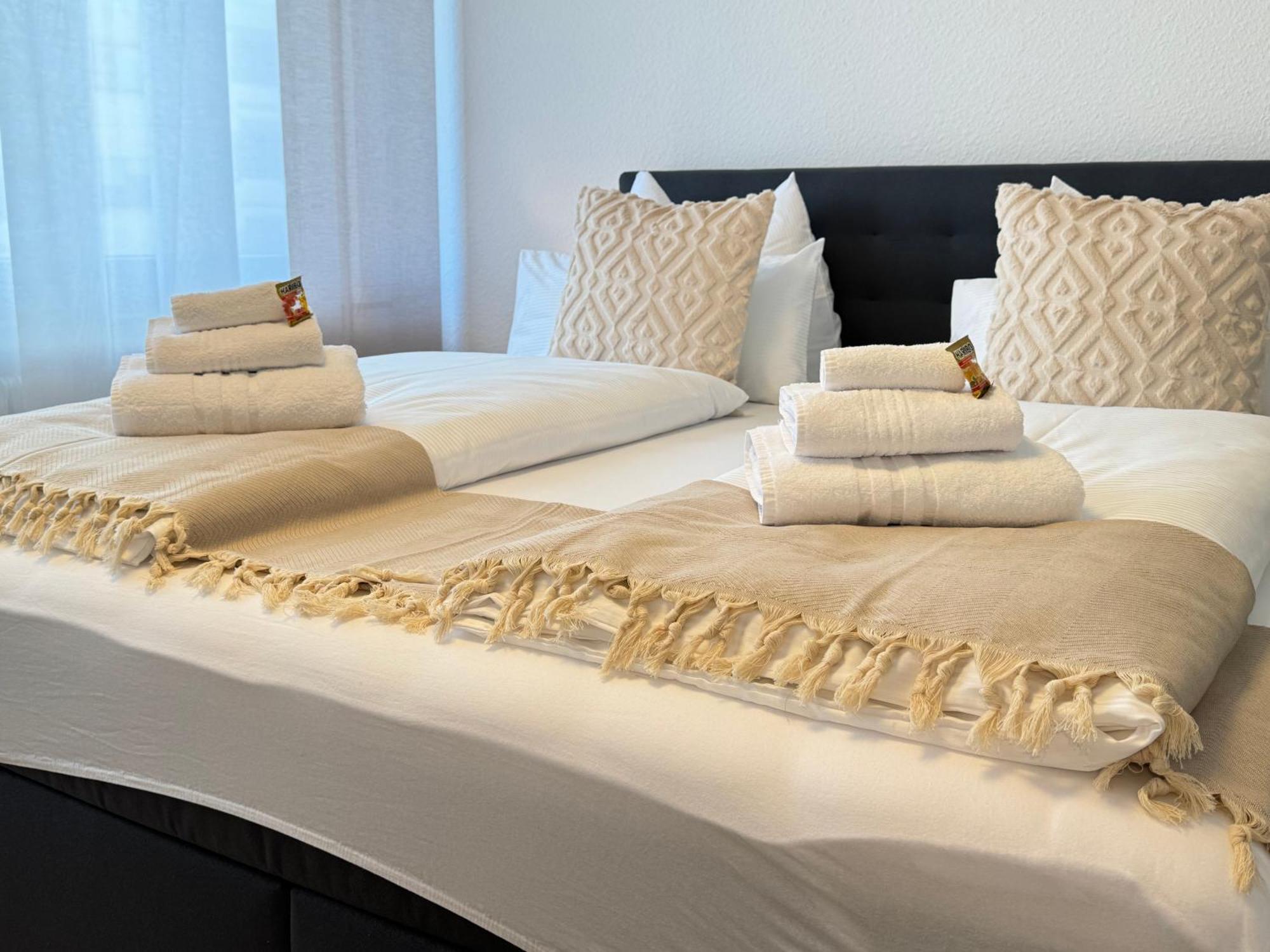 3 Zimmer Apartment, 90 Qm, Ruhig Und Zentrumsnah, Max 6 Pers, 15 Qm Balkon , Private Garage, Internet 1000 Mbit 진델핑겐 외부 사진